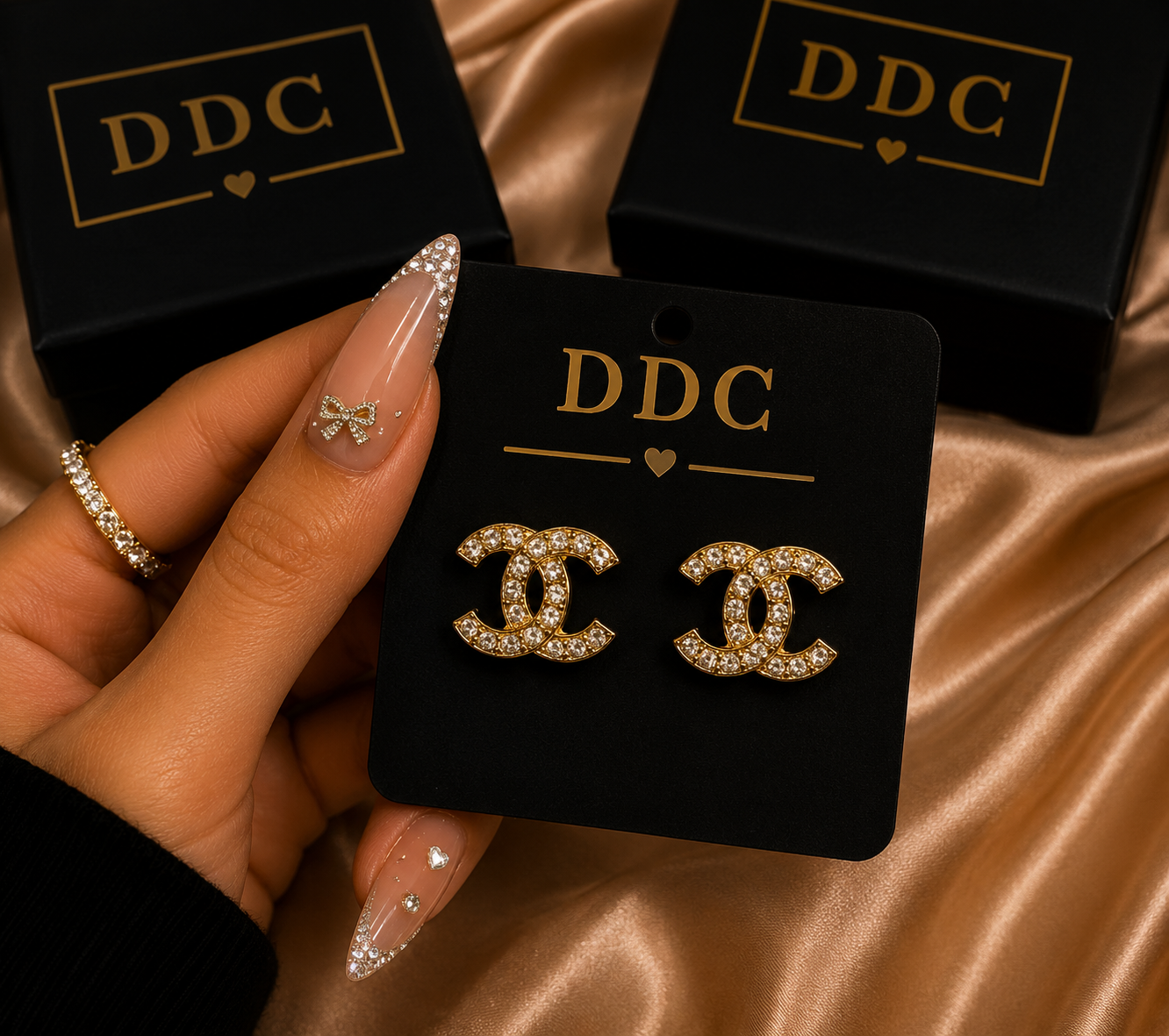 Gold Chanel Earring