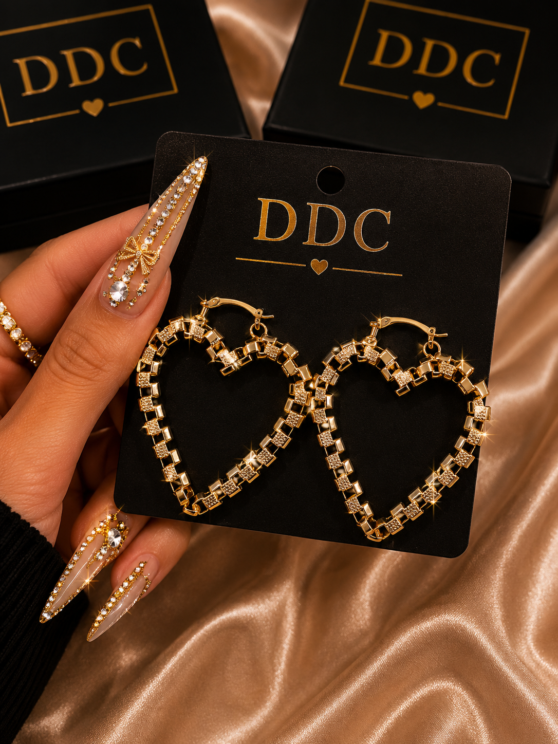 Heart Rolex Earrings