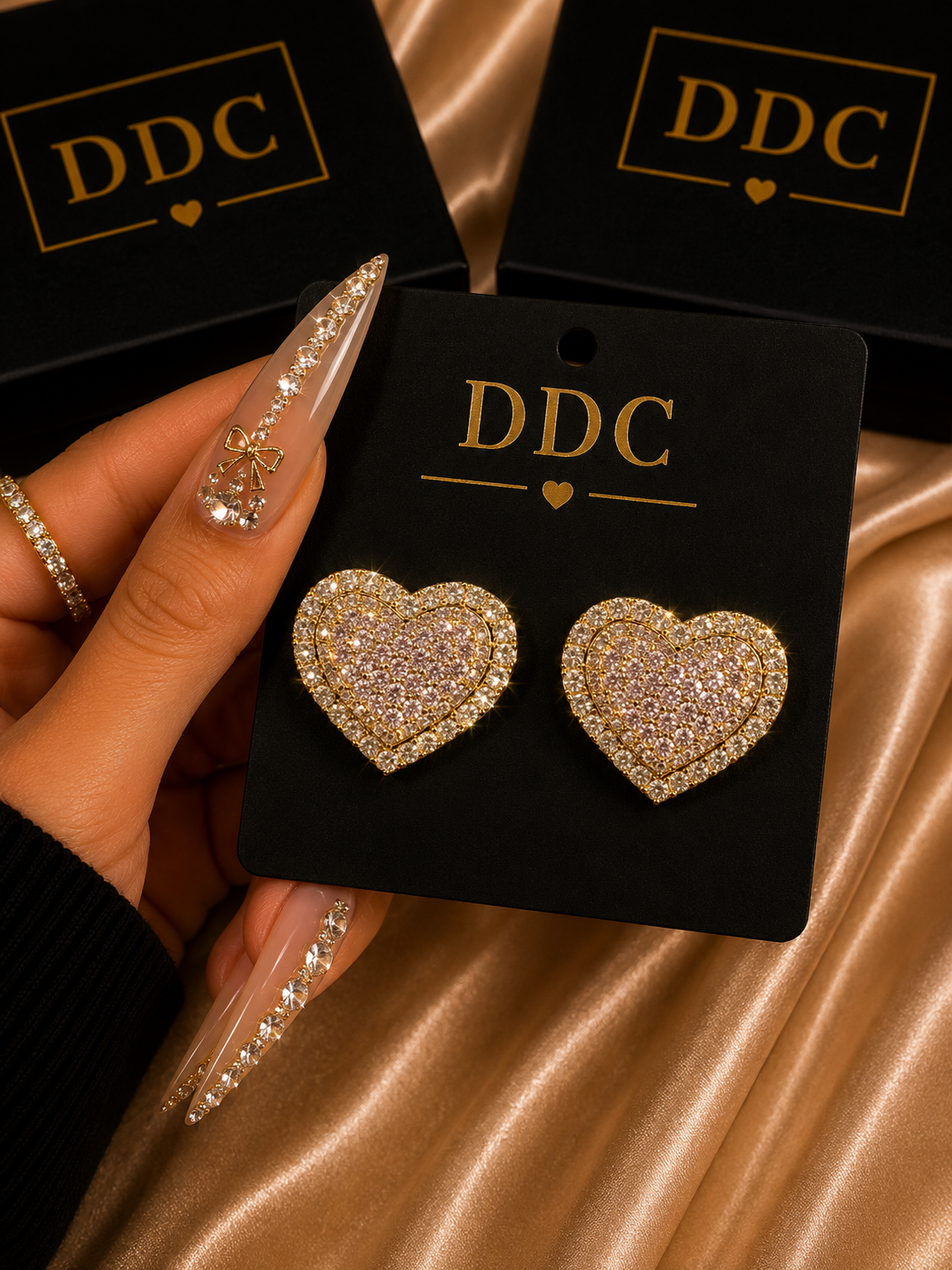 Pink Diamond Earrings