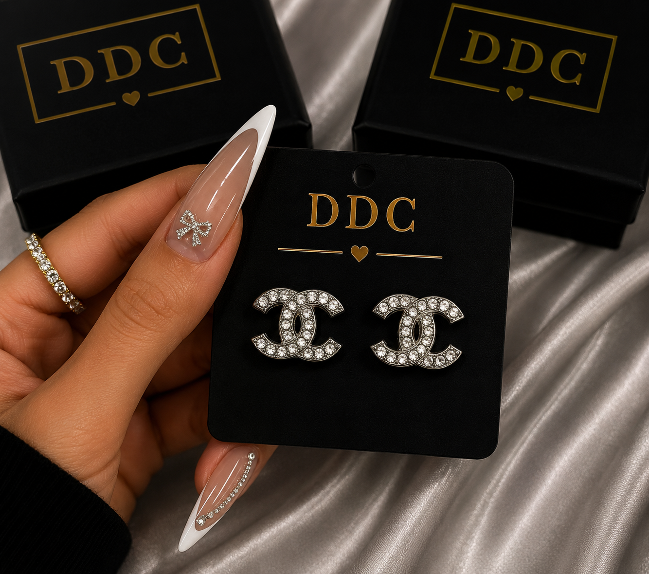 Silver Dollar Earring