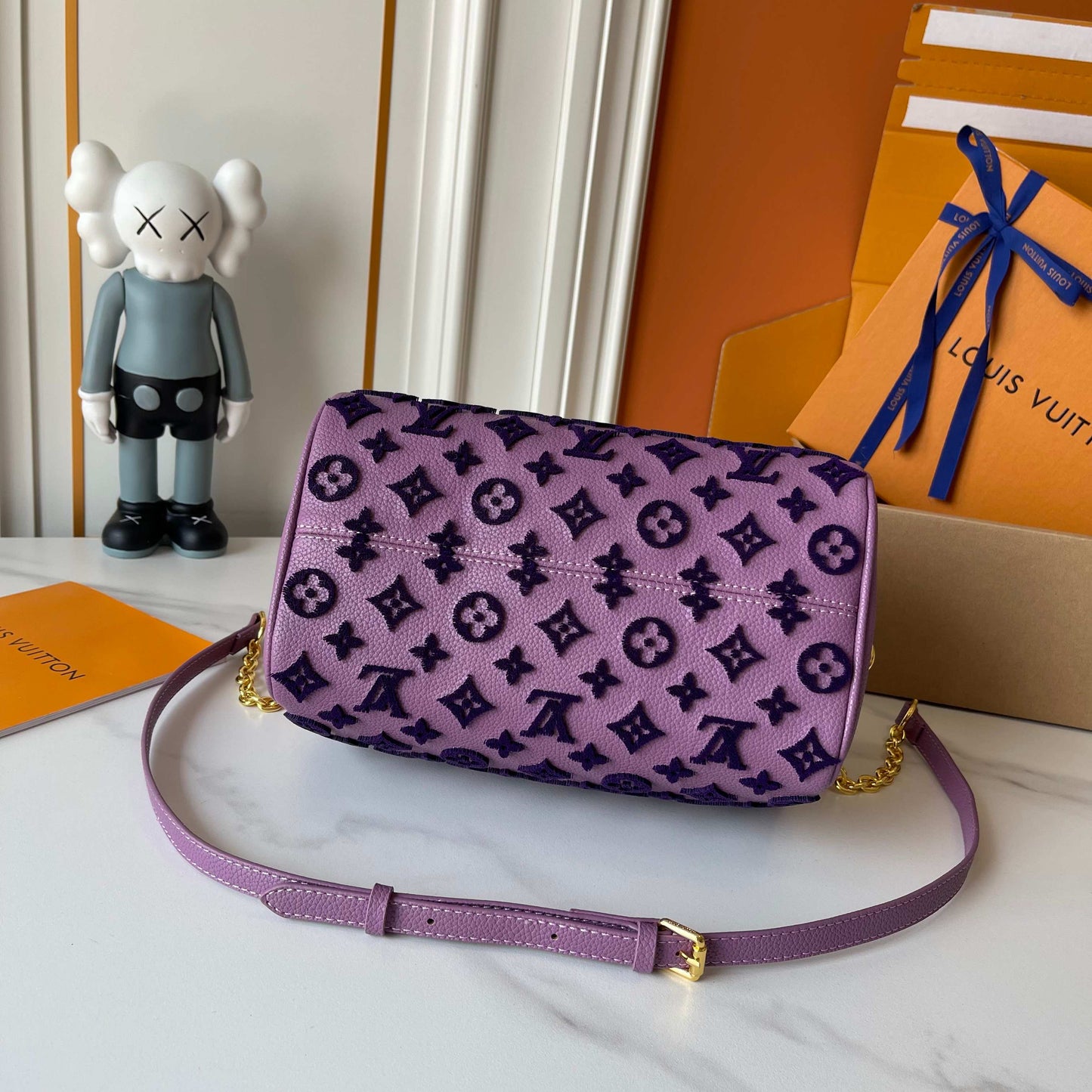 Purple LV Handbag