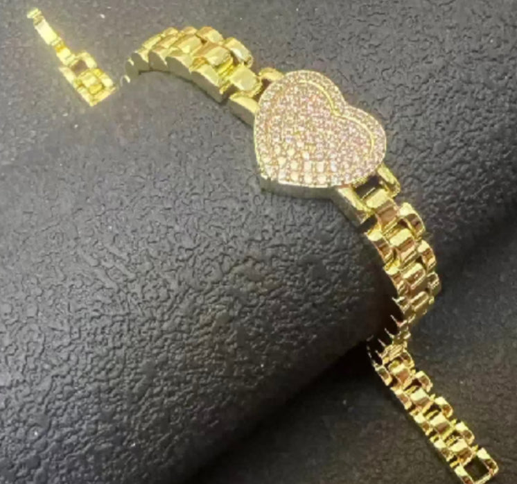 Heart Rolex Bracelet