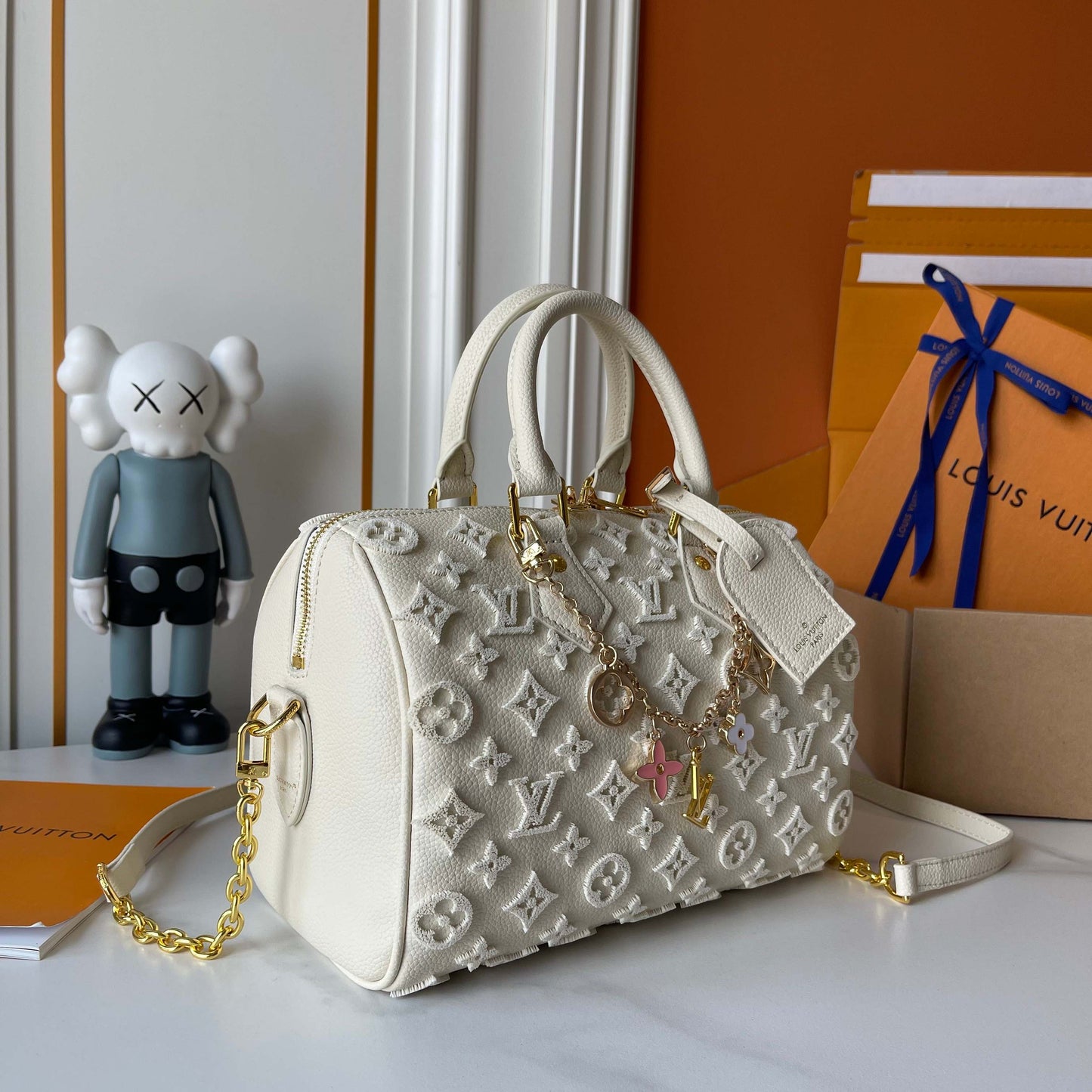 Cream LV Hangbag