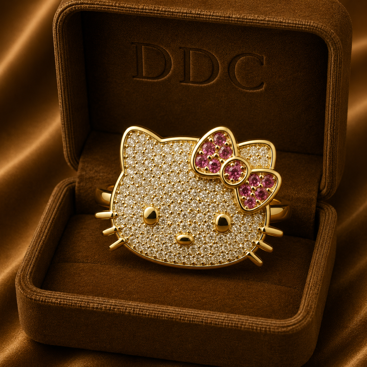 Hello Kitty crystal ring