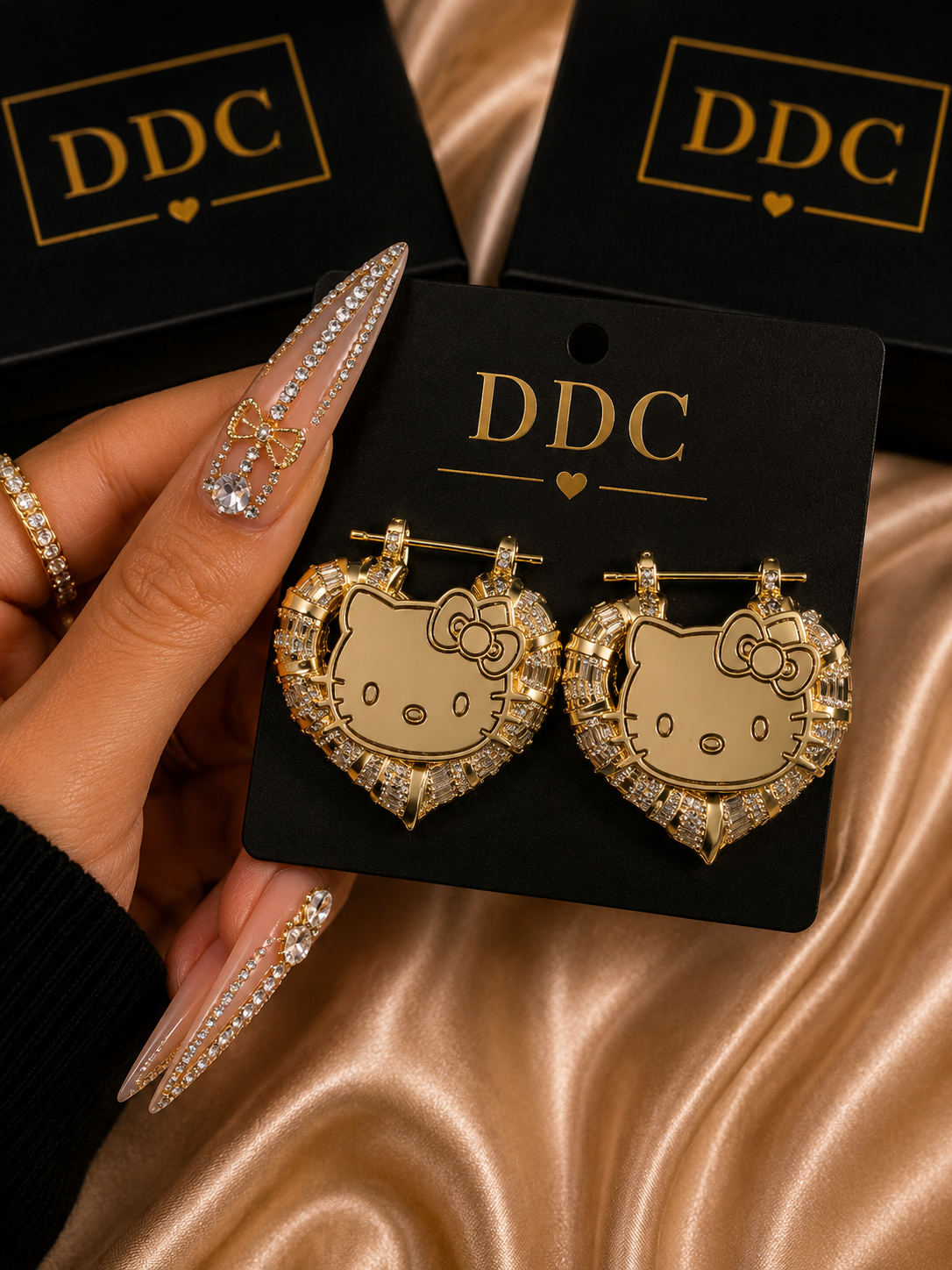 HK Heart Earrings