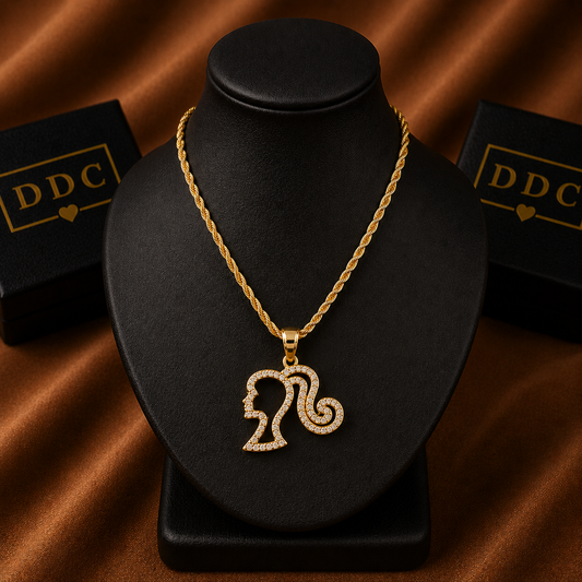 Barbie Outline Necklace