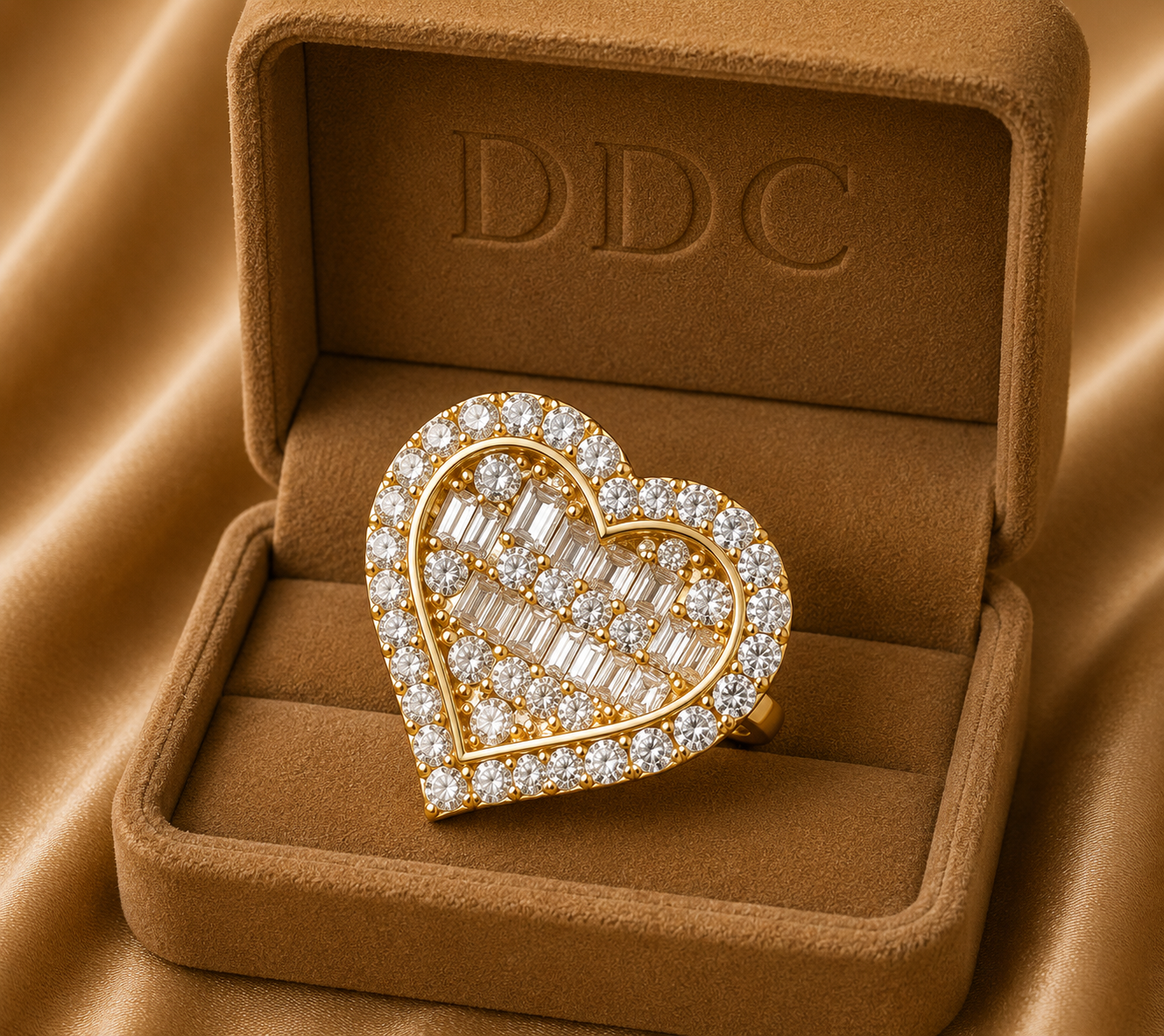 Crystal Heart Ring