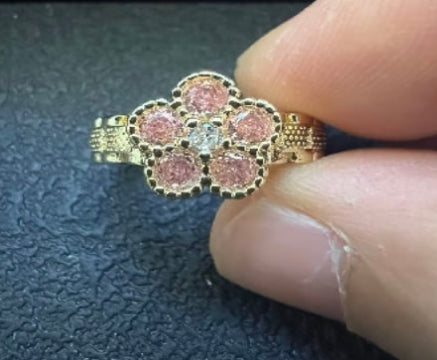 Pink Lily Ring