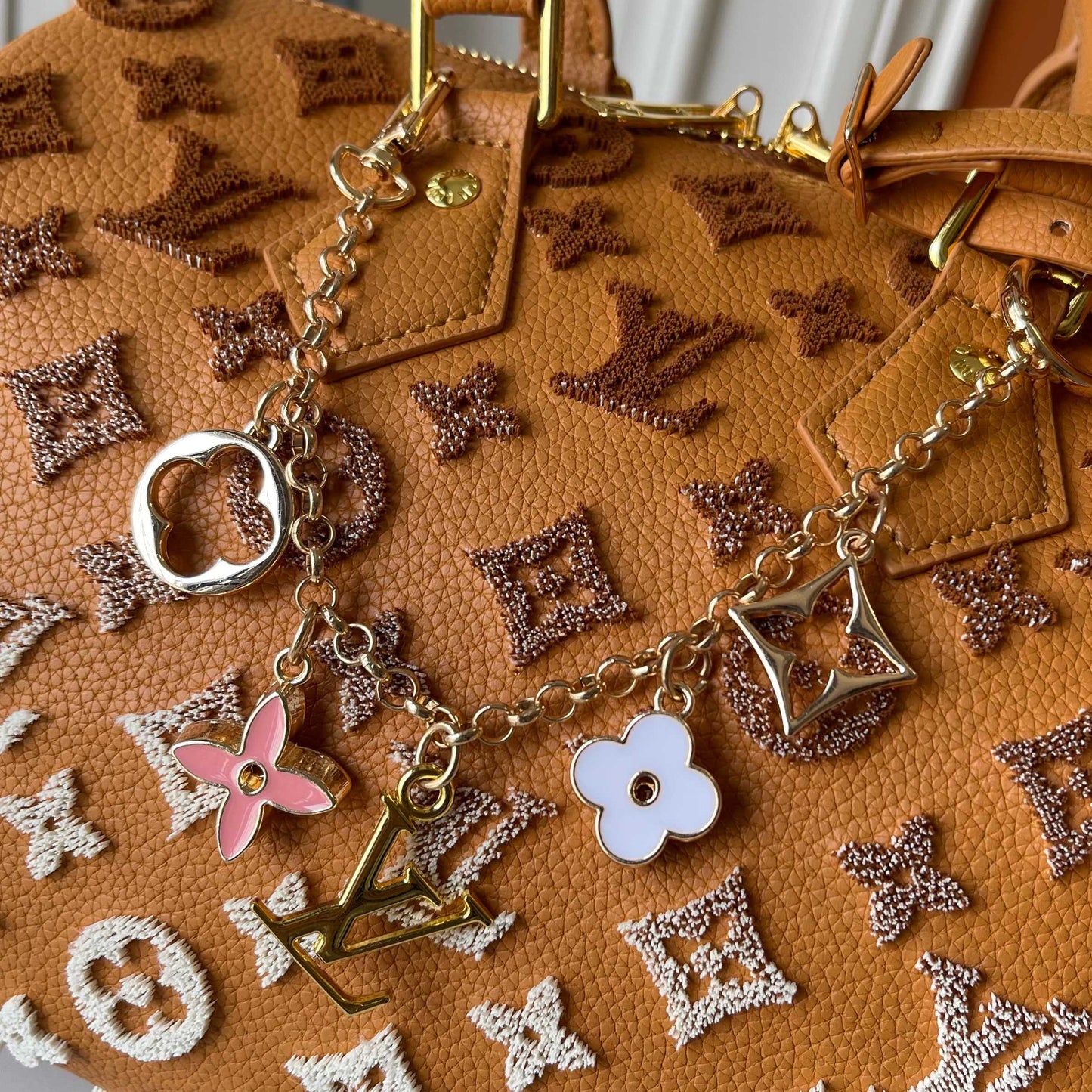 LV Orange Cream X White Hangbag