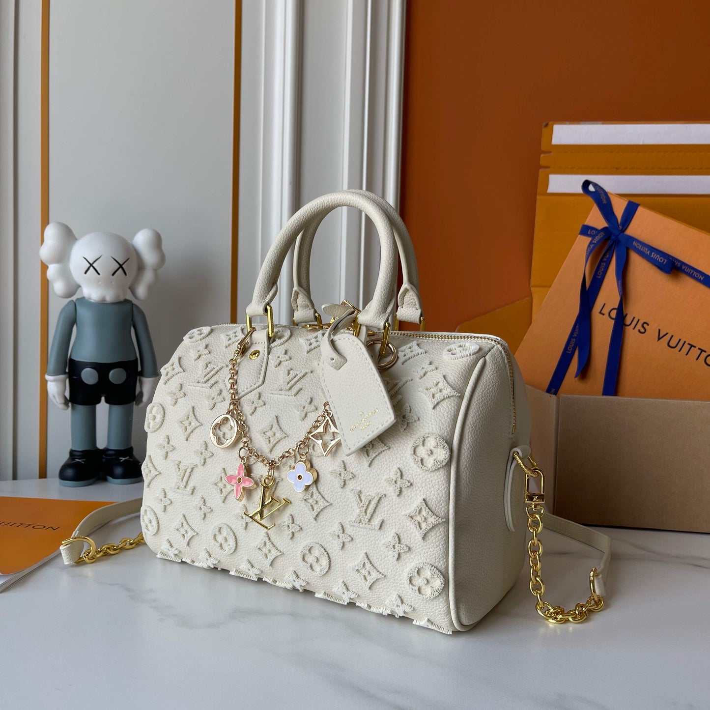 Cream LV Hangbag