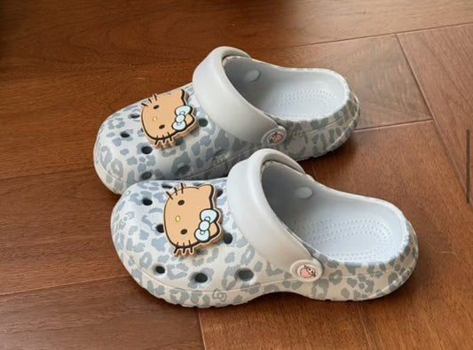 Blue Cheetah x Hello Kitty Crocs