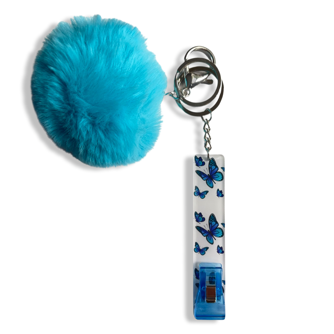 Blue Butterfly Card Grabber
