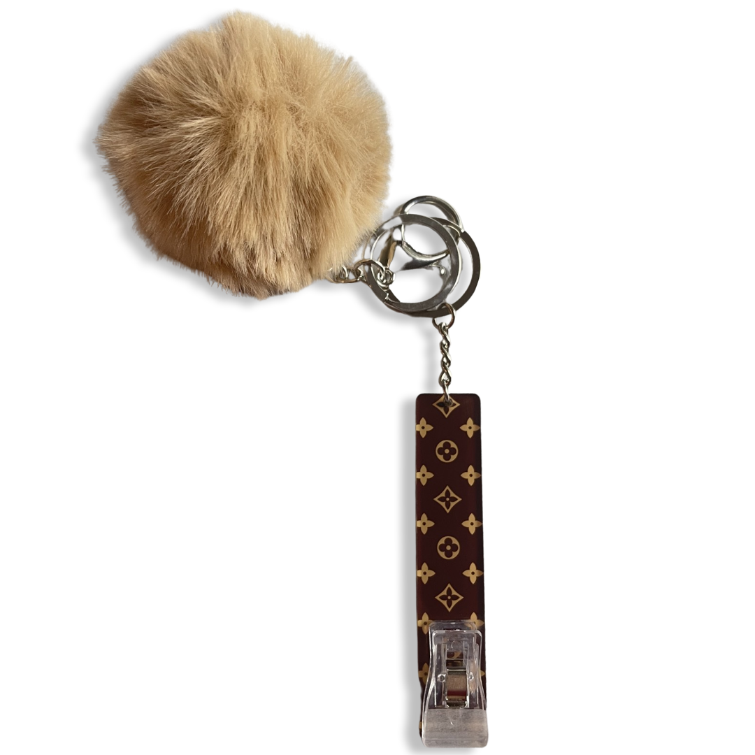 Brown LV Card Grabber